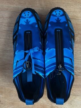 Nike Blue and Black Slip-On Athletic Shoe